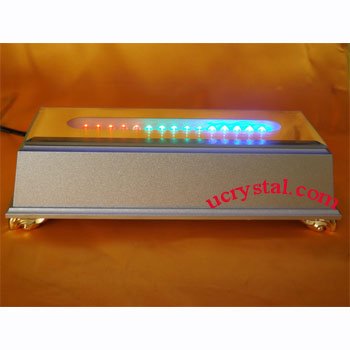 LED light base for crystals, rectangular light base