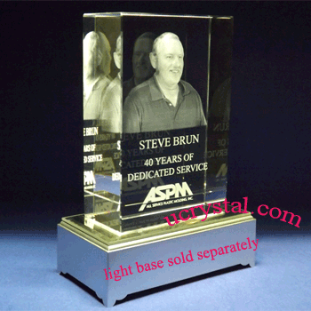3D block laser crystal awards XL