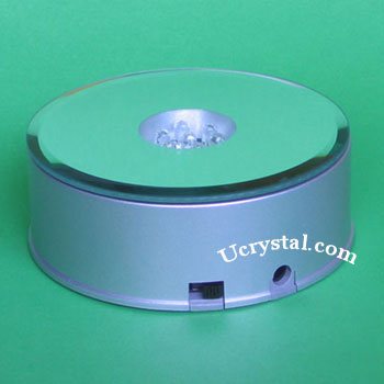 rotary light bases for 3D laser crystals, turntable, 7 LED multi-color  lights
